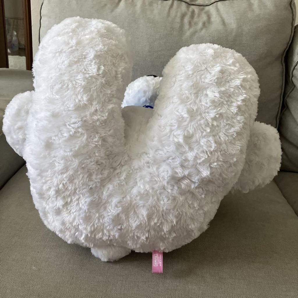 [USED] Fluffy Large White Bear 67cm Teddy Bear