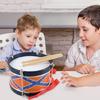 Wooden Toddler Drum Set Musical Learning Toy For Children 3+ Sensory Development Instrument With Durable Construction