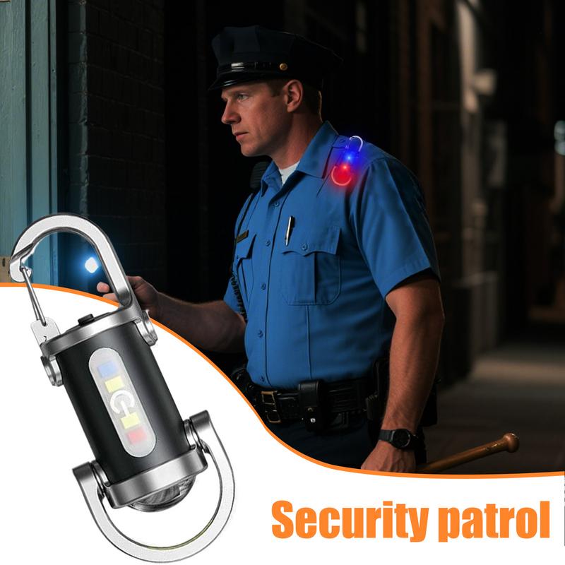 LED Keychain Light Long-lasting Camping Mini Flashlight Waterproof Outdoor USB Signal Warning Pocket Lamp For Survival Fishing