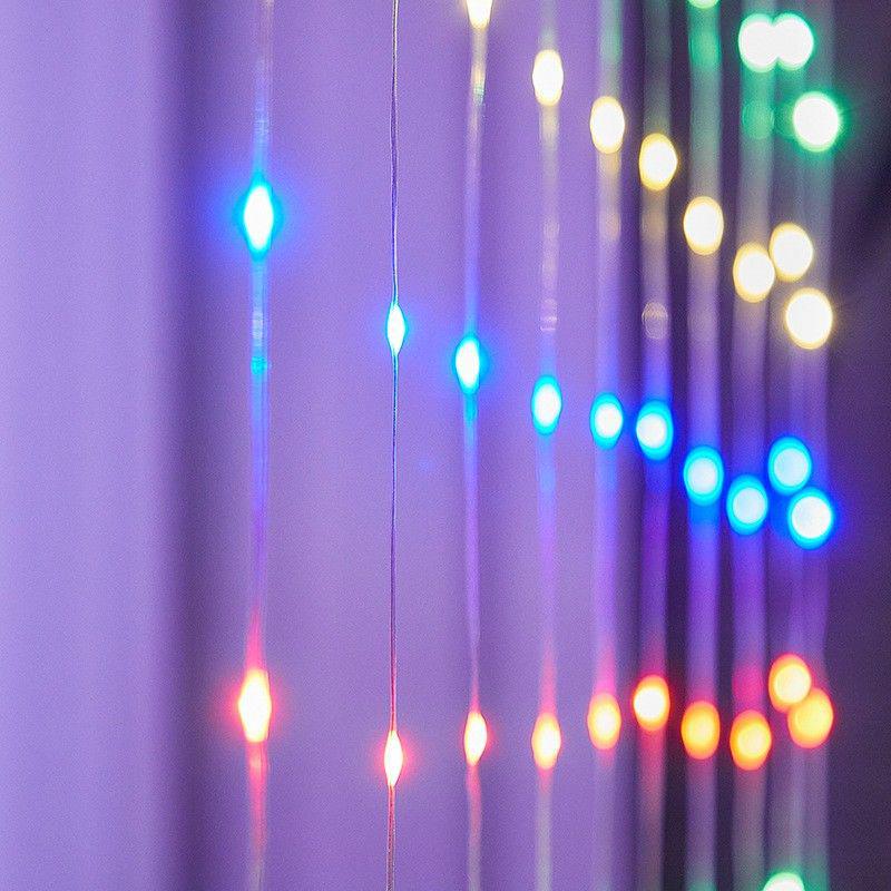 Fairy String Lights for Bedroom & Dorm Décor - Romantic Floor-to-Ceiling Curtain Lighting for Influencers