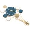 Large Wall Clock Without Drilling Battery Operated Silent, Hot Air Balloon Decor, Simple Clock