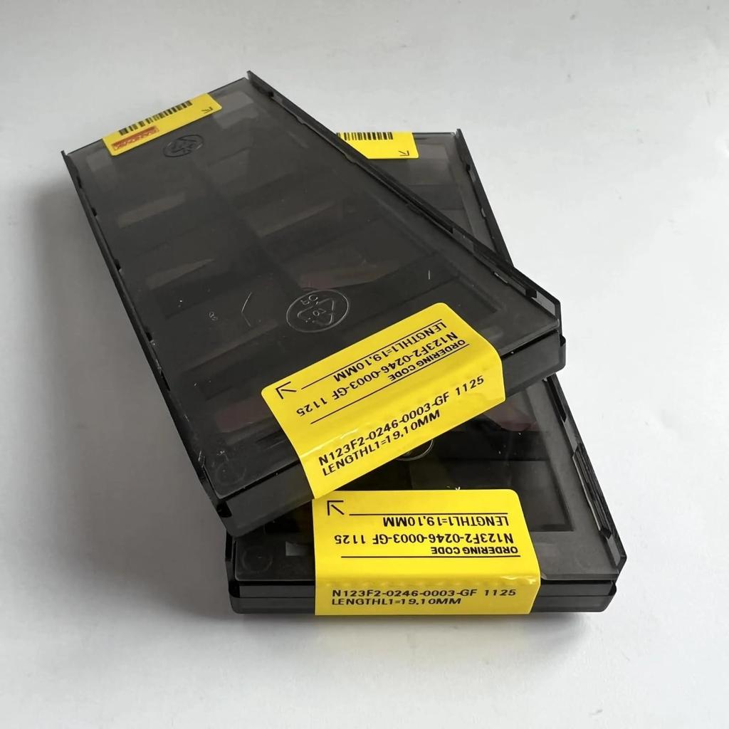 Original Sandvik / N123F2-0246-0003-GF 1125 / CNC lathe carbide blade 10 PCS