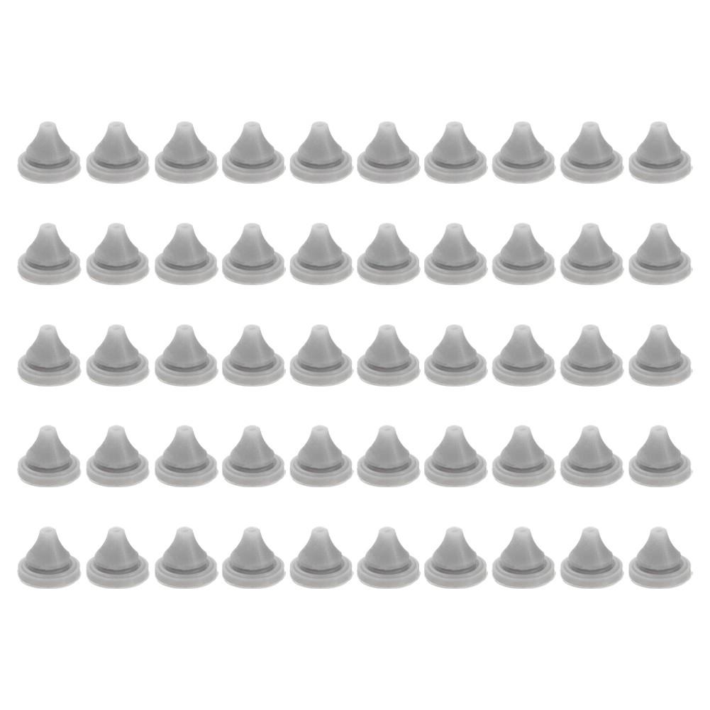 Pack of 50 Easy Fit Shower Head Silic Nozzles Compatible with Most Models