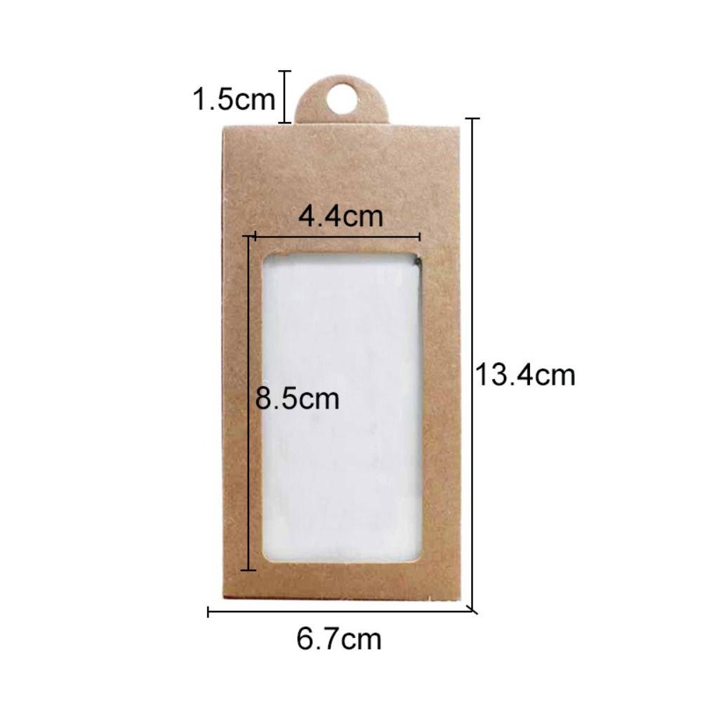 20PCS Gifts Boxes Kraft Paper Jewelry Display Box Necklace Display Card  Valentine's Day