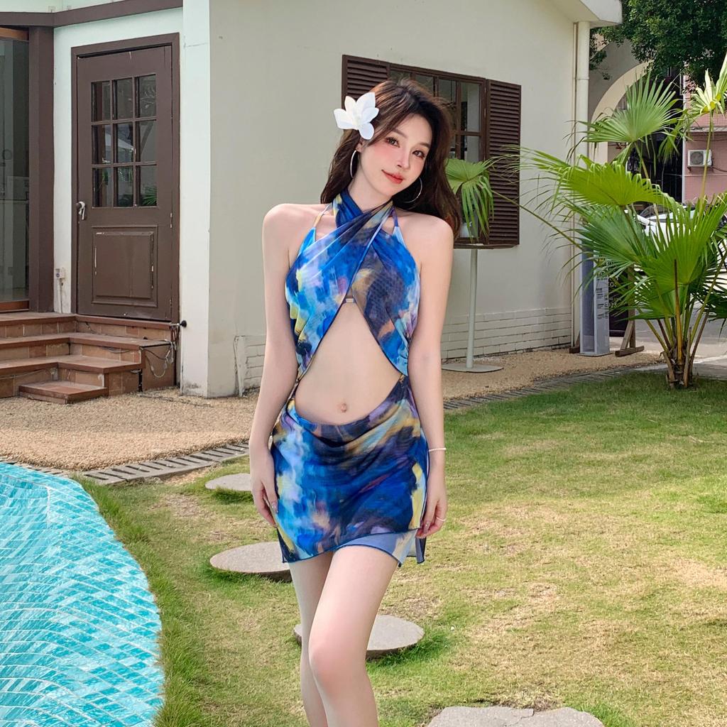 2025 Women's Sexy Bikini Push-Up Three-Piece Swimsuit Set for Vacation