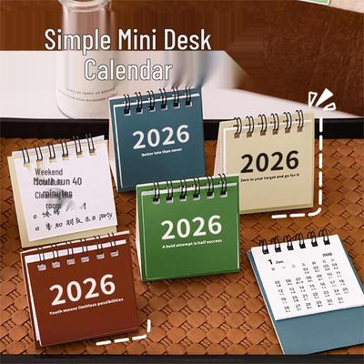2026 Children's Creative Mini Desk Calendar - Pocket-Sized Desktop Ornament & Small Gift