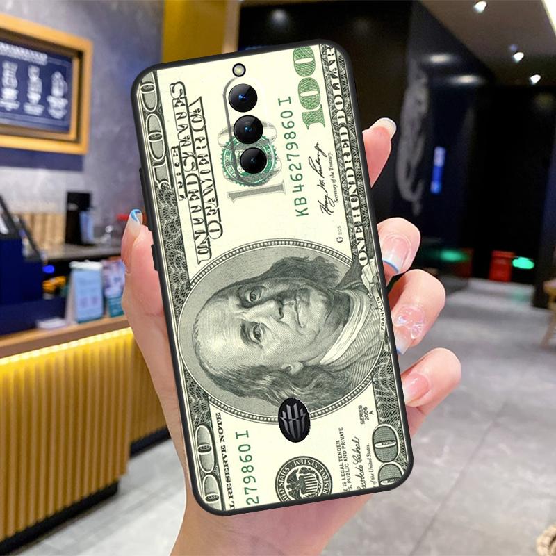 Banknote Dollar Cash Money Case For Nubia Red Magic 8S 9S Pro Plus 6S 7S 6 7 Pro 6R 5G RedMagic 9 8 10 Pro Plus Cover