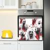 Halloween Horror Faceless Ghost Kitchen Restaurant Dishwasher Festive Atmosphere Decorative Stickers