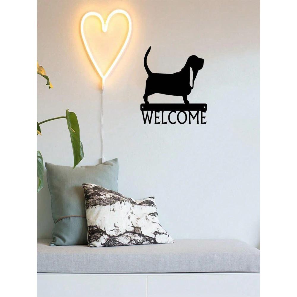 Metal Dog Head Wall Hook Key Holder, 1-Piece Coat Rack Entryway