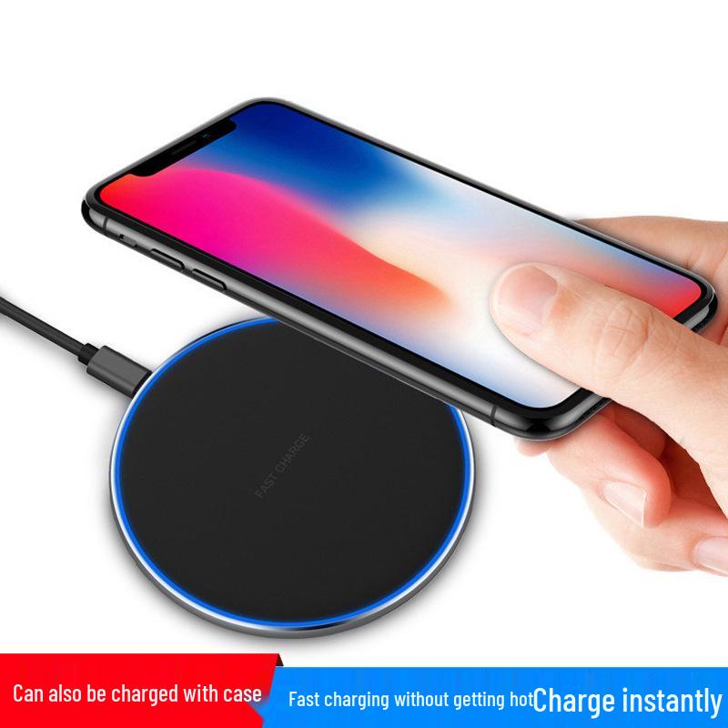 Ultra-Thin 15W Wireless Charger, Fast Charging for Apple, Vivo, Huawei, and Oppo Phones