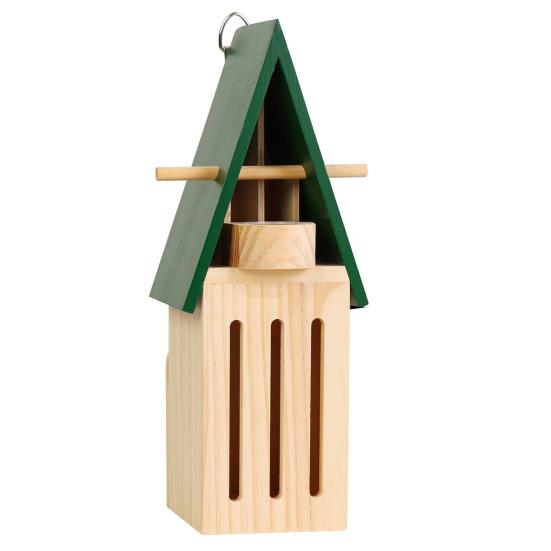 Butterfly House And Feeder Wooden Butterfly House Natural Butterfly Habitat with Butterfly Puddler Outdoor Hanging Butterfly Shelter And Feeder
