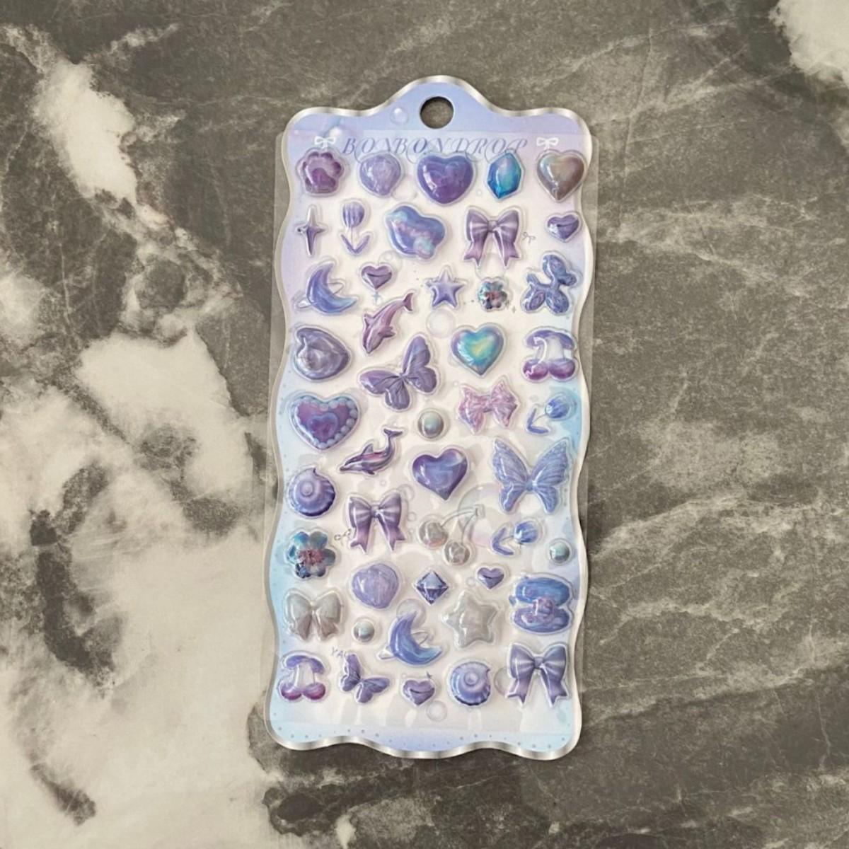 

3D Кристальные наклейки-самоцветы для детей - Милое украшение для телефона и игрушки с маленькими узорами