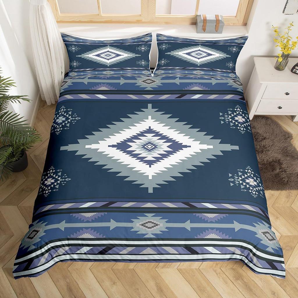 Southwest South American Native Design Three-Piece Digital Printed Bedding Set Bed Cover