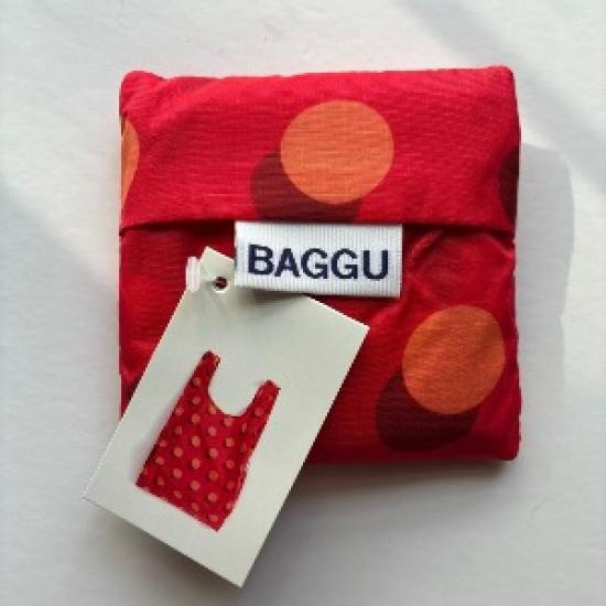

NEW BAGGU Standard Eco-Friendly Bag -Disco Dot Red