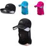 Spring Summer Removable Neck Protection Sunscreen Baseball Cap Women Adjustable Brim Casual Duck Tongue Cap Men Wholesale Factory
