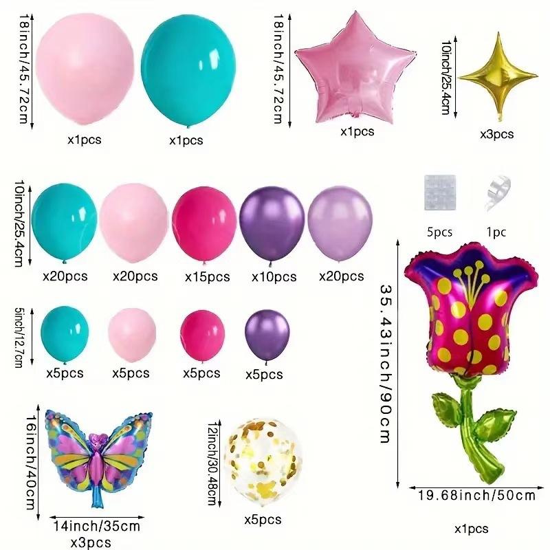 Summer Jungle Latex Balloon Set Festive Atmosphere Decoration Party Photo Scene Arrangement