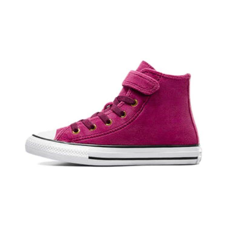 Converse Chuck Taylor All Star Round Toe Comfortable Durable High Top Kids Sneakers Kids Sneakers Purple A05449C