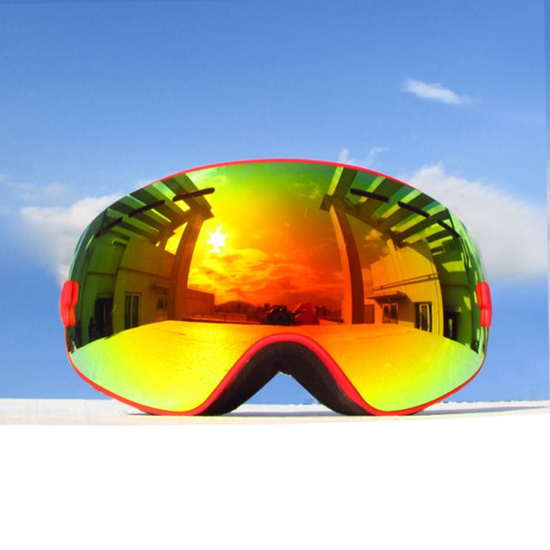 Youth Skiing Goggles - Helmet Compatible Snow Goggles for Age 4-16 Boys & Girls UV Protection