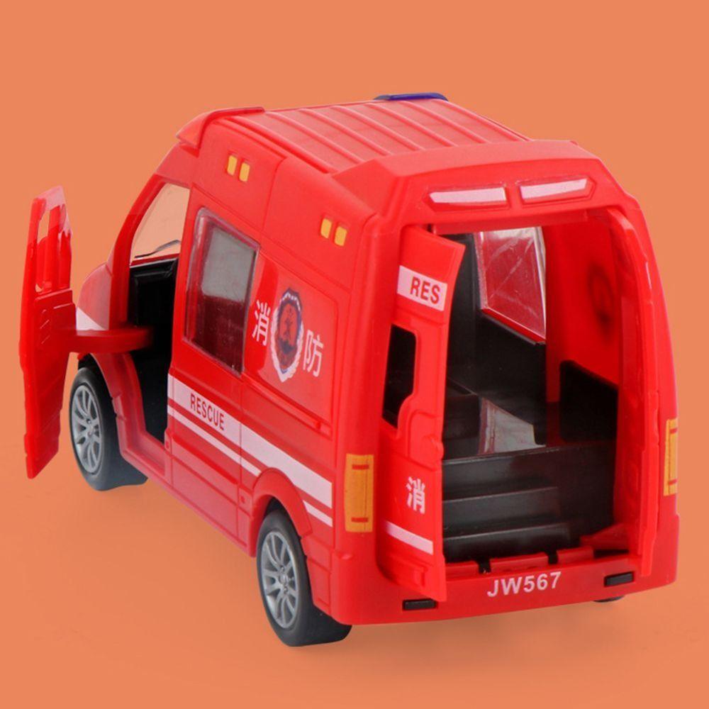 Classic Fire Truck Car Model Zinc Zinc Alloy Inertial Vehicle Toys Vehicles Carrier  Gift for Boy