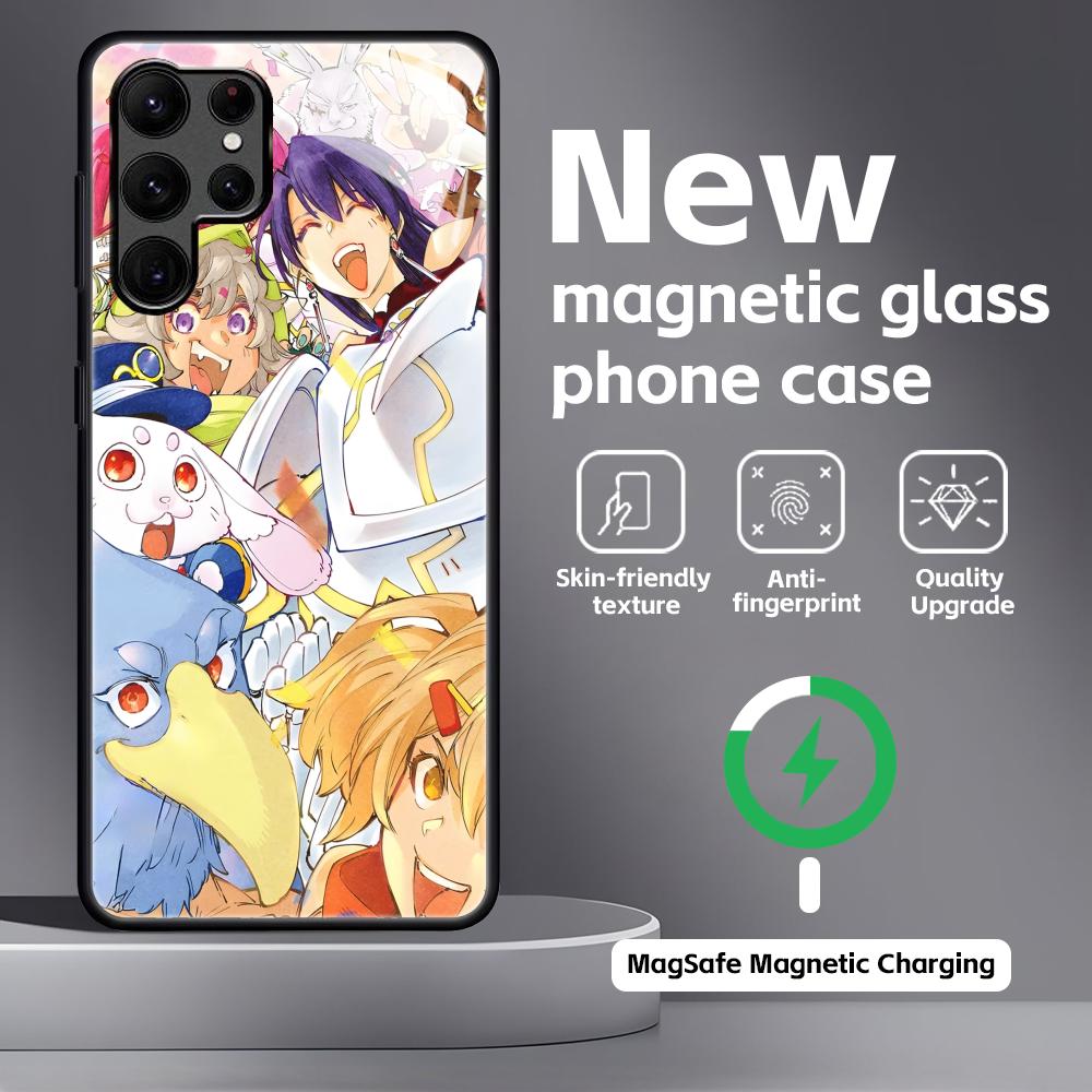 Shangri-La Frontier Phone Case For Samsung S26 S25 S24 S23 S22 S21 Plus Ultra Note20 Glass Magnetic Case
