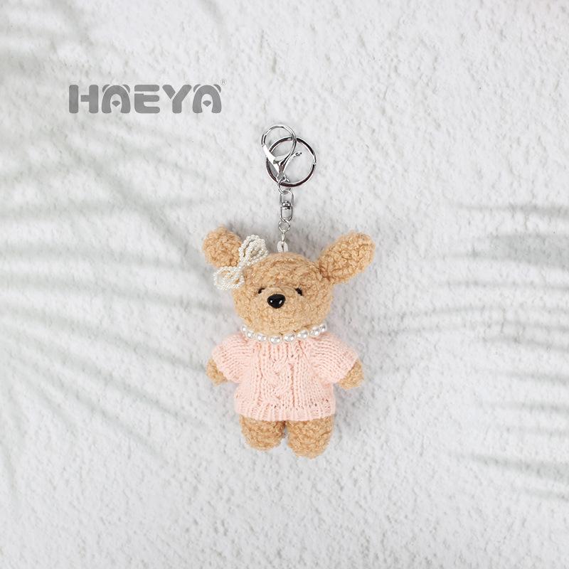 Plush Rabbit Keychain Pendant - Creative Doll Toy Gift for Couples & Friends
