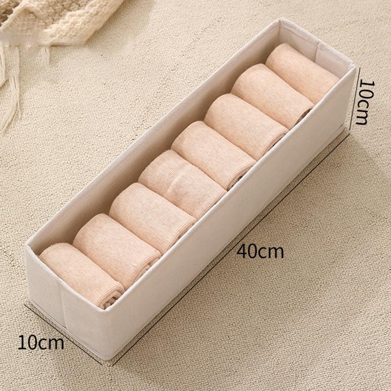 Size S Storage Box with Clear Window Oxford Cloth Closet Clothes Organizer