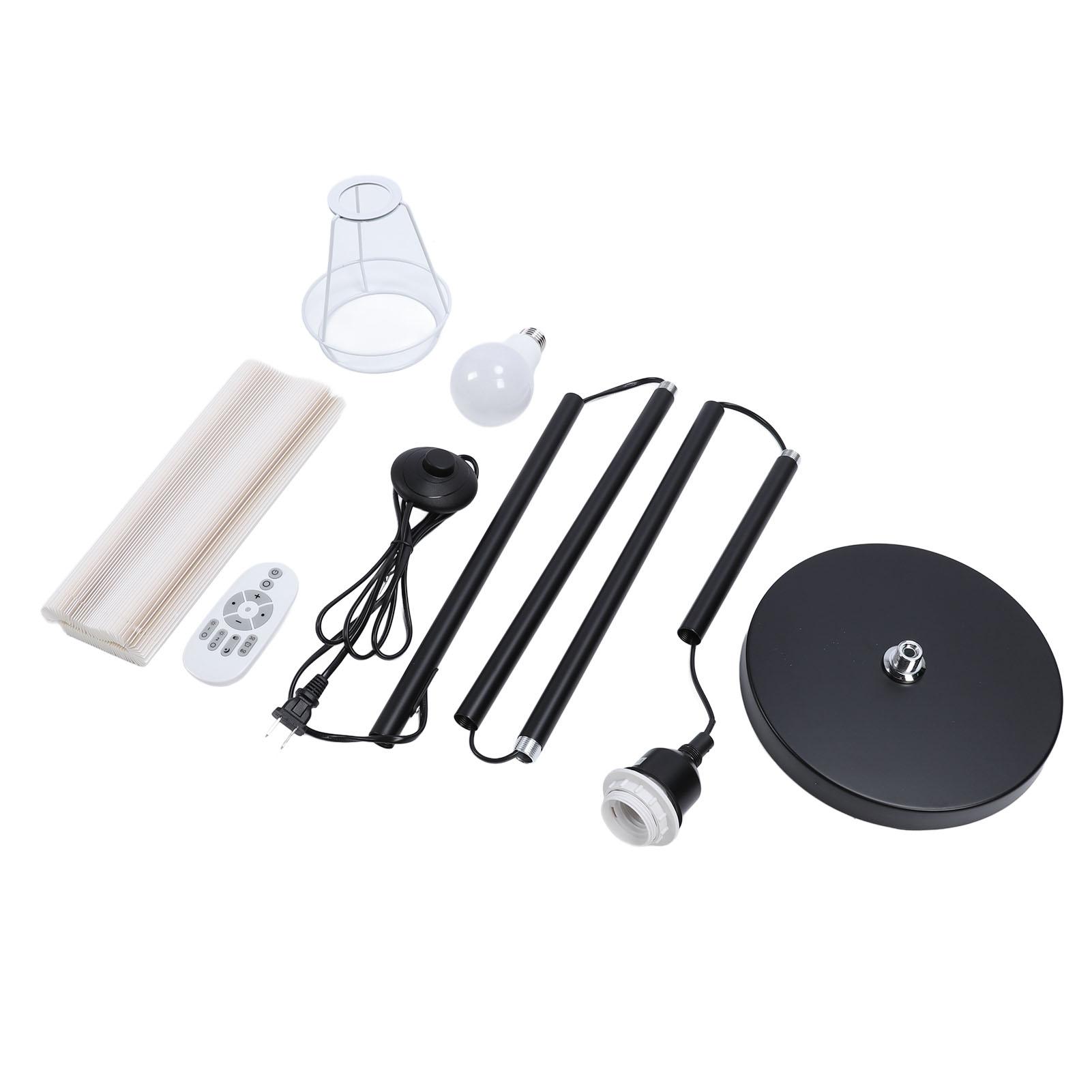 

Современный напольный светильник, многоцелевой, стильный, минималистский, круглый, тканевый, абажур, напольный светильник для гостиной чёрный