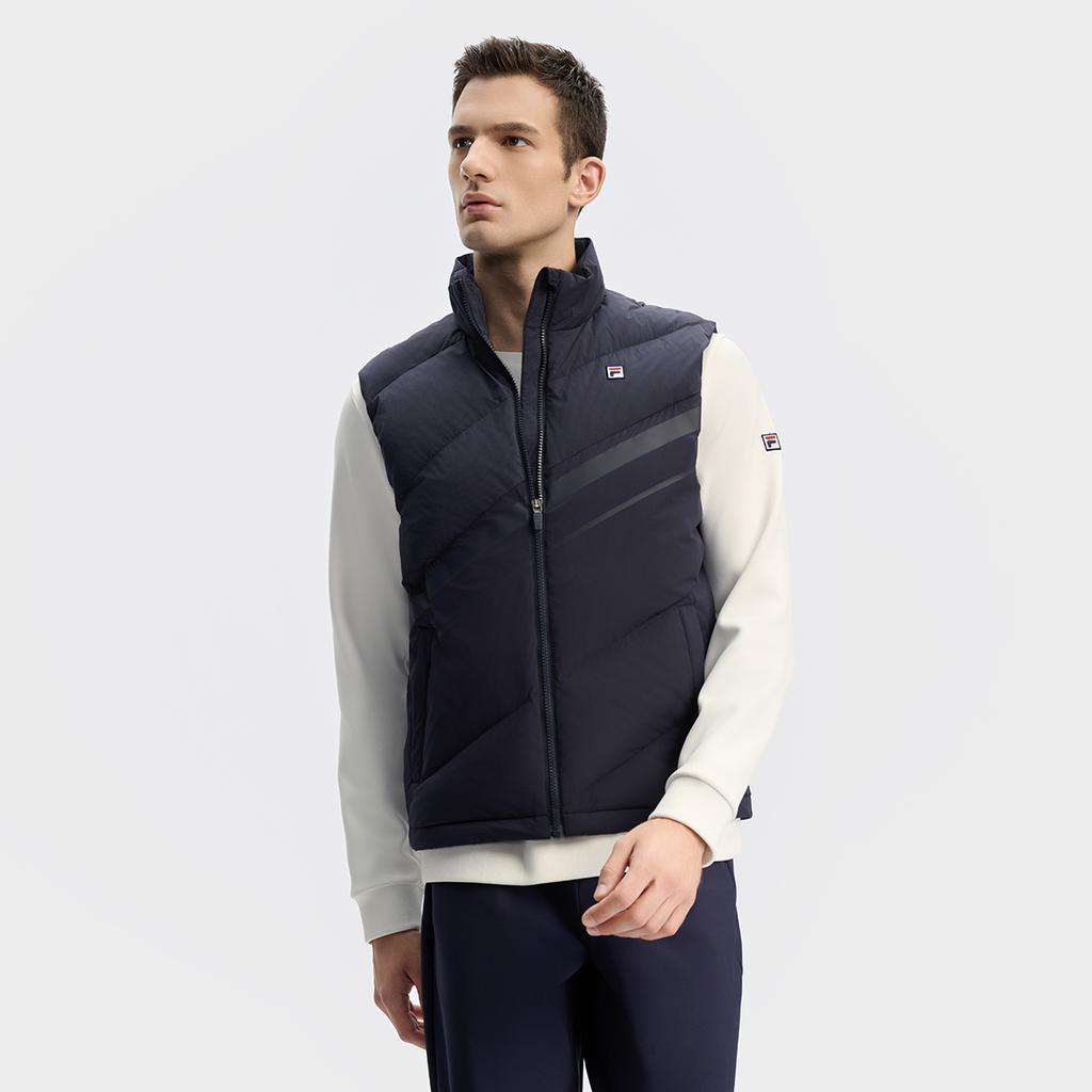 Fila Vests Men's RD Royal Blue Stand Collar Other A11M443903FNV