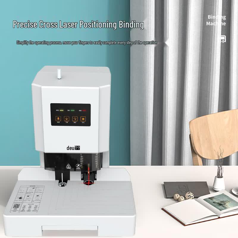 Deli Automatic Financial Document Binding Machine CN plug (adapter included)