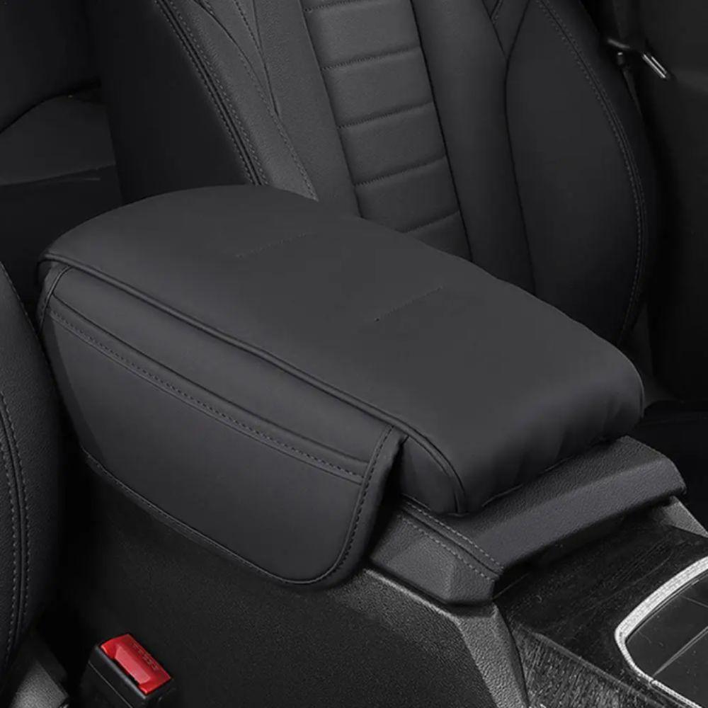 PU Leather Center Console Storage Luxury Style Armrest Pad Arm Rest Expander  Driving Comfort