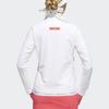 adidas Logo Potlač Písmen Vysoký Golier Dlhý Rukáv Bunda Dámska Bunda Biela FJ3852