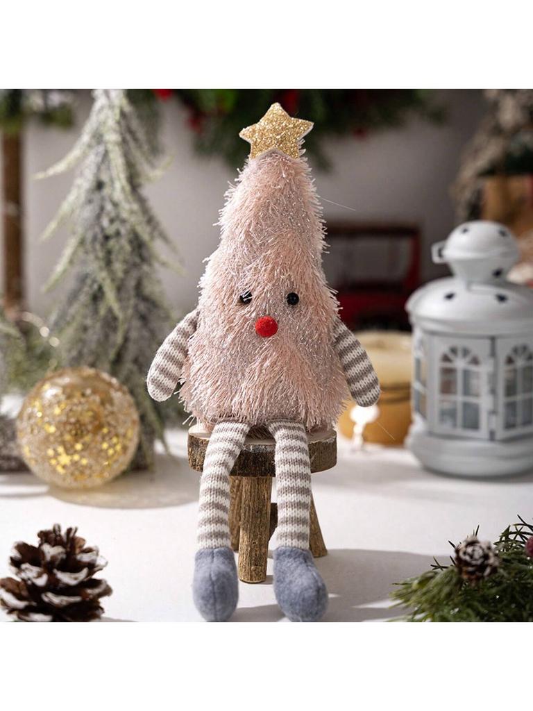 1Pc New Christmas Decorations Plush Christmas Tree Dolls Home Party Trees Cute and Fun Suitable for Decorating Parties