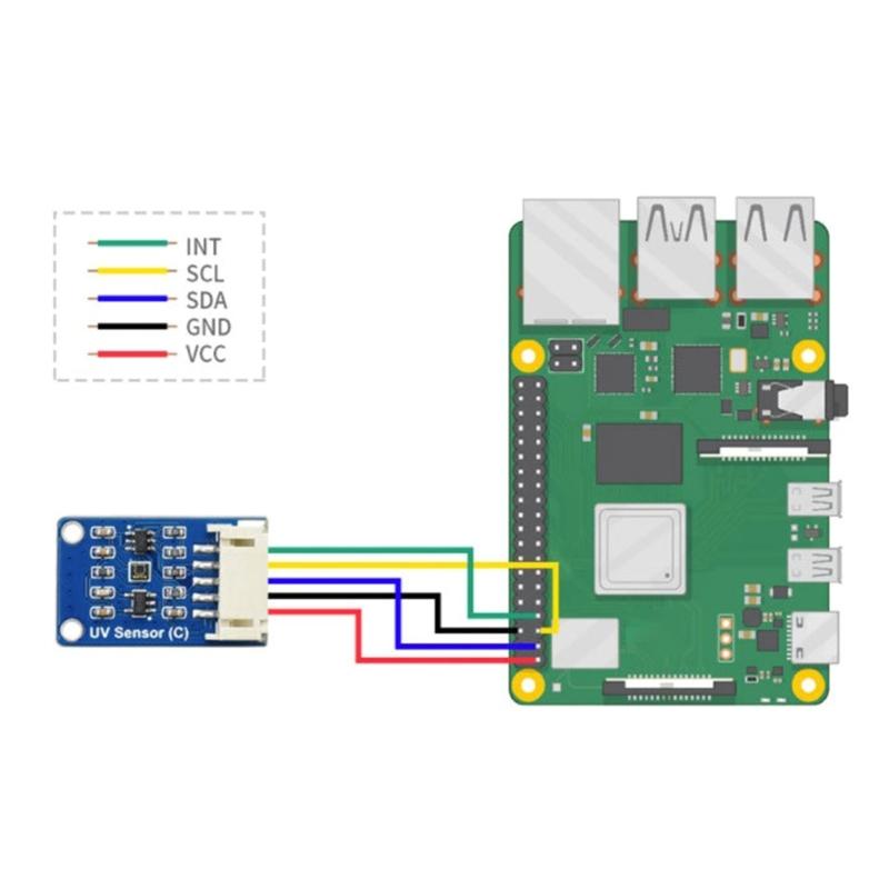 Digitally LTR390-UV Ultraviolets Sensor (C) Direct UV Indexing Value Output Bus 3.3V/5V Measure Light Intensity