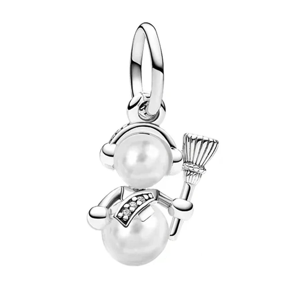 Hot Sale New 925 Sterlling Silver Santa Claus Christmas Tree Elk Socks Charm Pendant Fit Original Bracelets DIY Lady  Jewelry