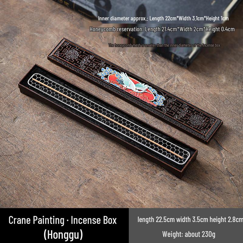 Zinc Alloy Sandalwood Incense Holder: Creative Fireproof Box for Indoor Use