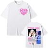 Moda Estetica Miko Manica Corta Merch Giovane Miko T-shirt Y2k Hip Hop Streetwear Casual Ampia Stampa T-shirt in Cotone Unisex