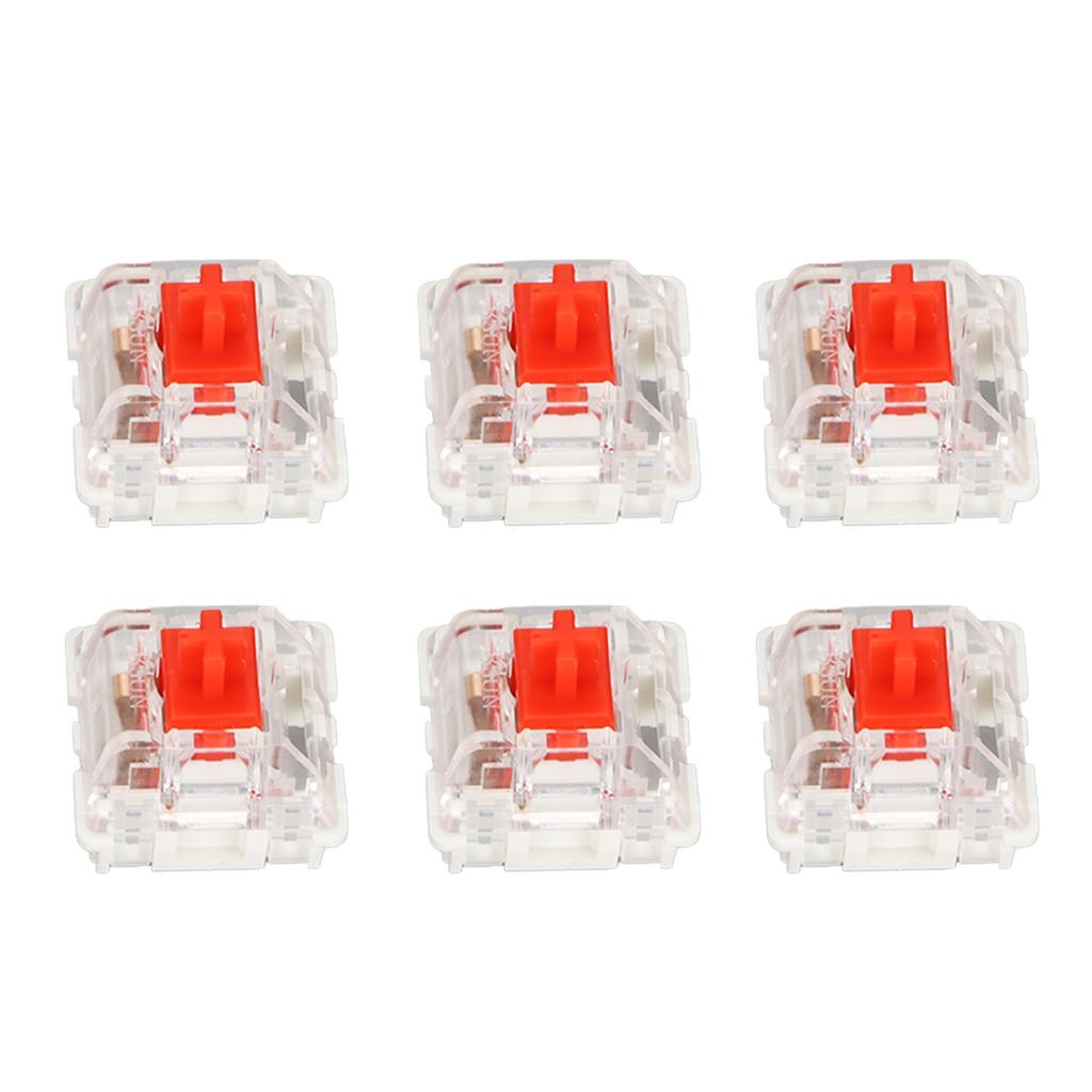 10Pcs Mechanical Keyboard Switch Red Switch Alloy Touch Spot Durable Keyboard Switches with Puller