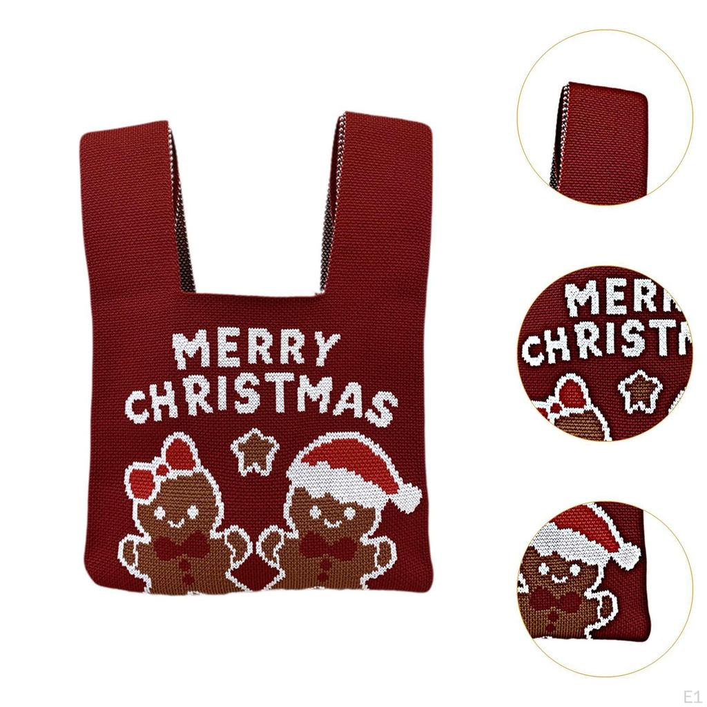 Christmas Wristlet Bag Cute Women Wrist Knotted for Valentines Party