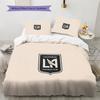 Los Angeles Football Club Pattern Bedding Quilt Set  Home Decoration  Gift (1 * duvet cover + 2 * pillowcase  without core)