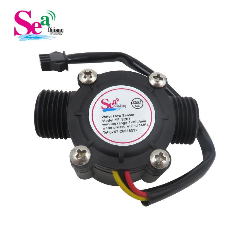 

4-Point Hall Sensor Water Flow Meter for Heaters & Dispensers (S201 External Thread)