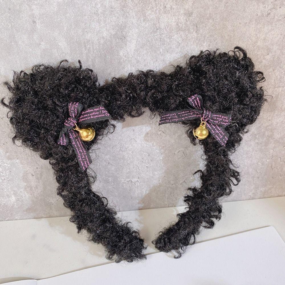 Cute Hair Hoop Plush Ear Bear Hairband Headgear Headdress Wedding Party Stage