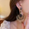Vintage exaggerated water drop fringed earrings French retro court style earrings Medium antique earrings