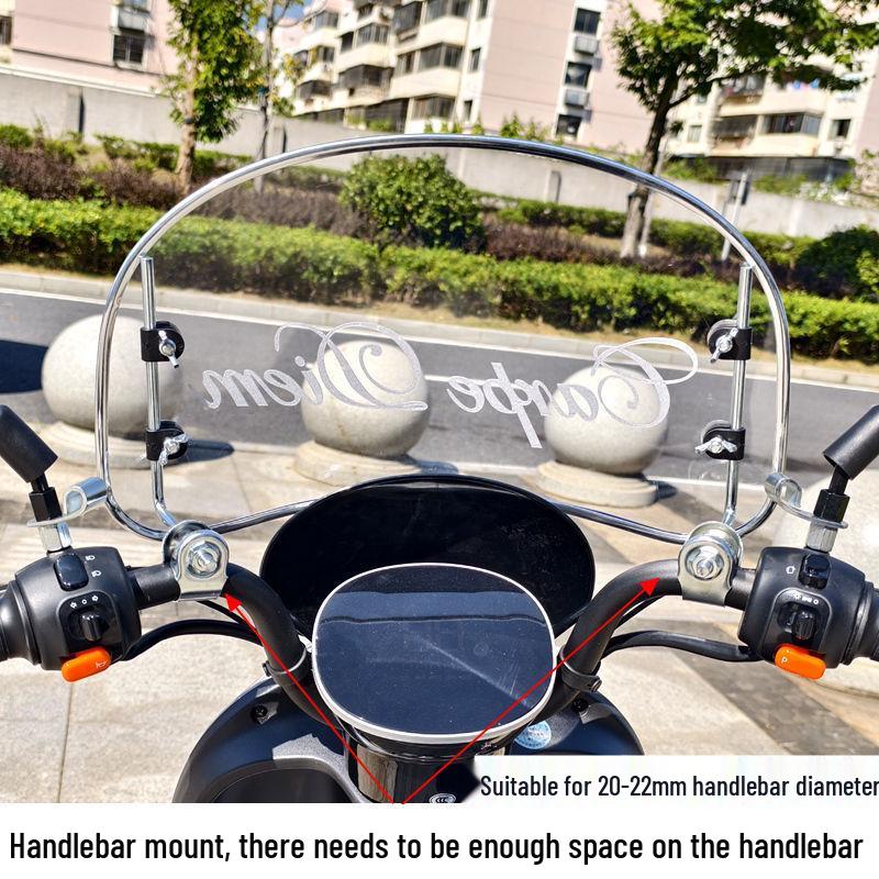 Universal Electric Bicycle Windshield for Aima, Tailing, Xiaodao, and No.9 Vehicles
