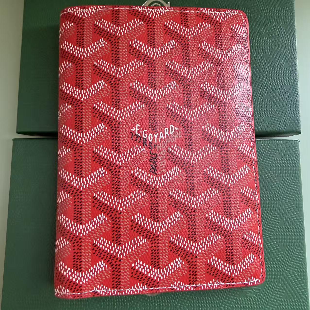 

2024 Goya Ultra-Thin Houndstooth Passport & ID Holder - Korean Fashion Style 140*100*5MM червоний