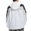 Li-Ning Sports Fashion Series Color Block Hooded Drawstring Loose Jacket Autumn Men Outerwear White AFDQ045-1