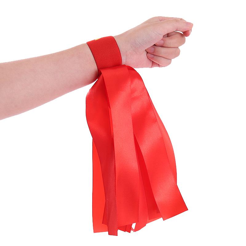 Children'S Wrist Elastic Ribbon Performance Rainbow Wrist Strap Stage Performance Wrist Bell