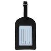Multicolor PU Leather Luggage Tag, Customizable with Company Logo, for Trolley Bags and Suitcases.
