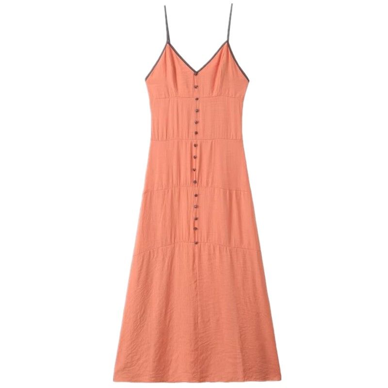 Fashion Style 2024 Summer New Arrival Women's Clothing Stylish Open Back Temperament Camisole Midi Skirt Mid Length Long Length Dress