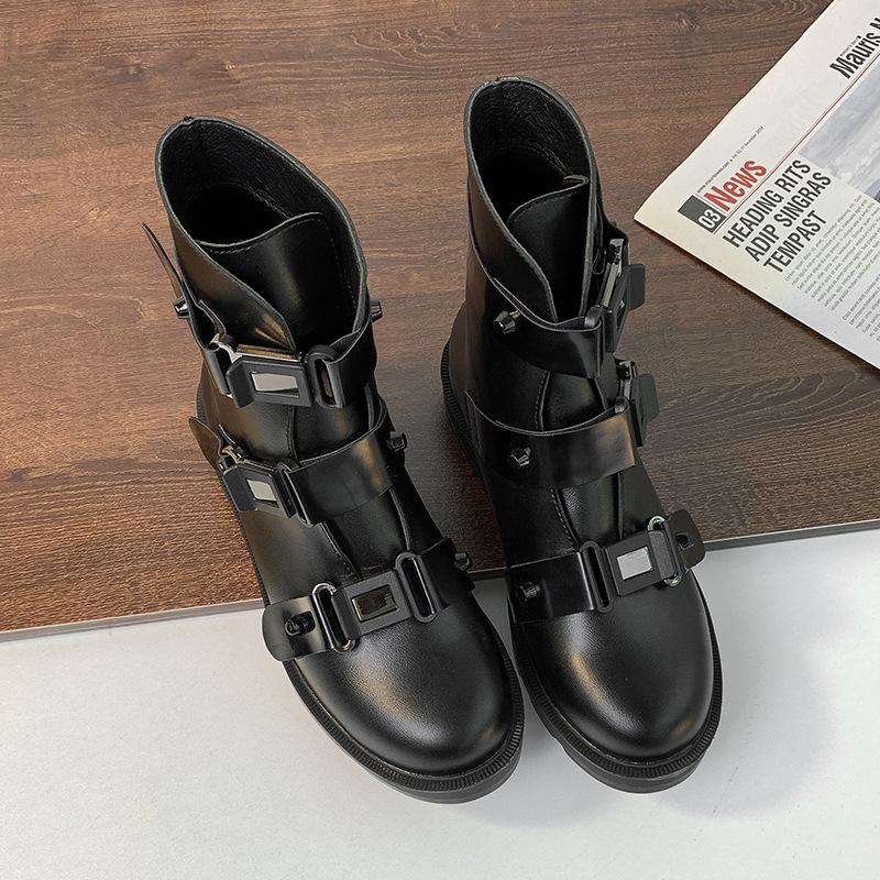 Fashion 2024 Autumn New Arrival Luxury Brand Design mid-calf Boots Women Cool High Platform Boots Wedges Shoes Woman