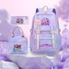 K-Pop Witch Hunters Cartoon Printed Student Pencil Bag Lunch Bag Three-Piece Backpack